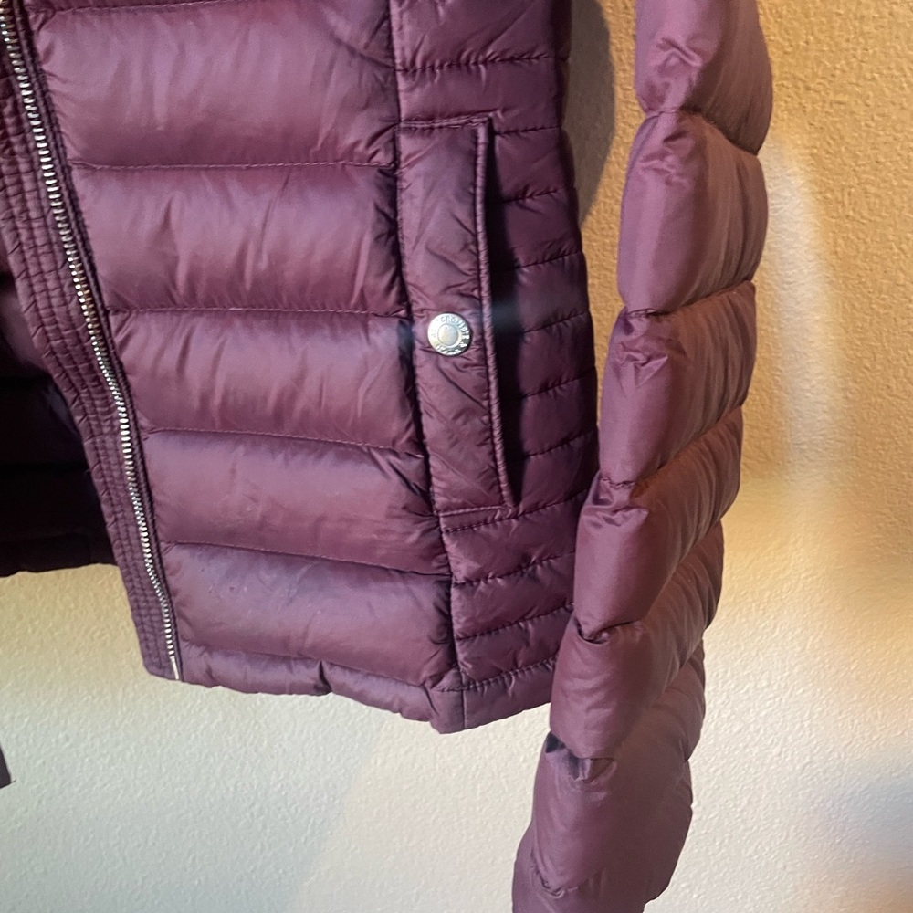 Abercrombie & Fitch Burgundy Down Jacket - Picture 8 of 10